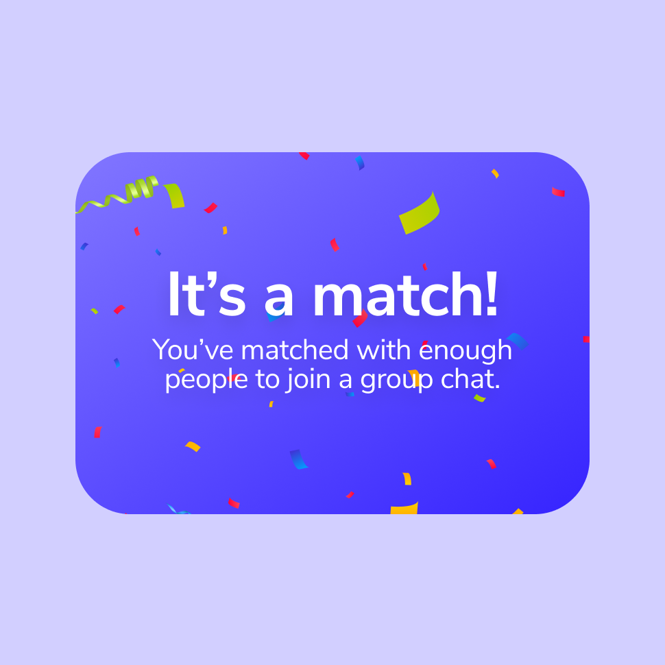 Screenshot of Hudello It's A Match Card