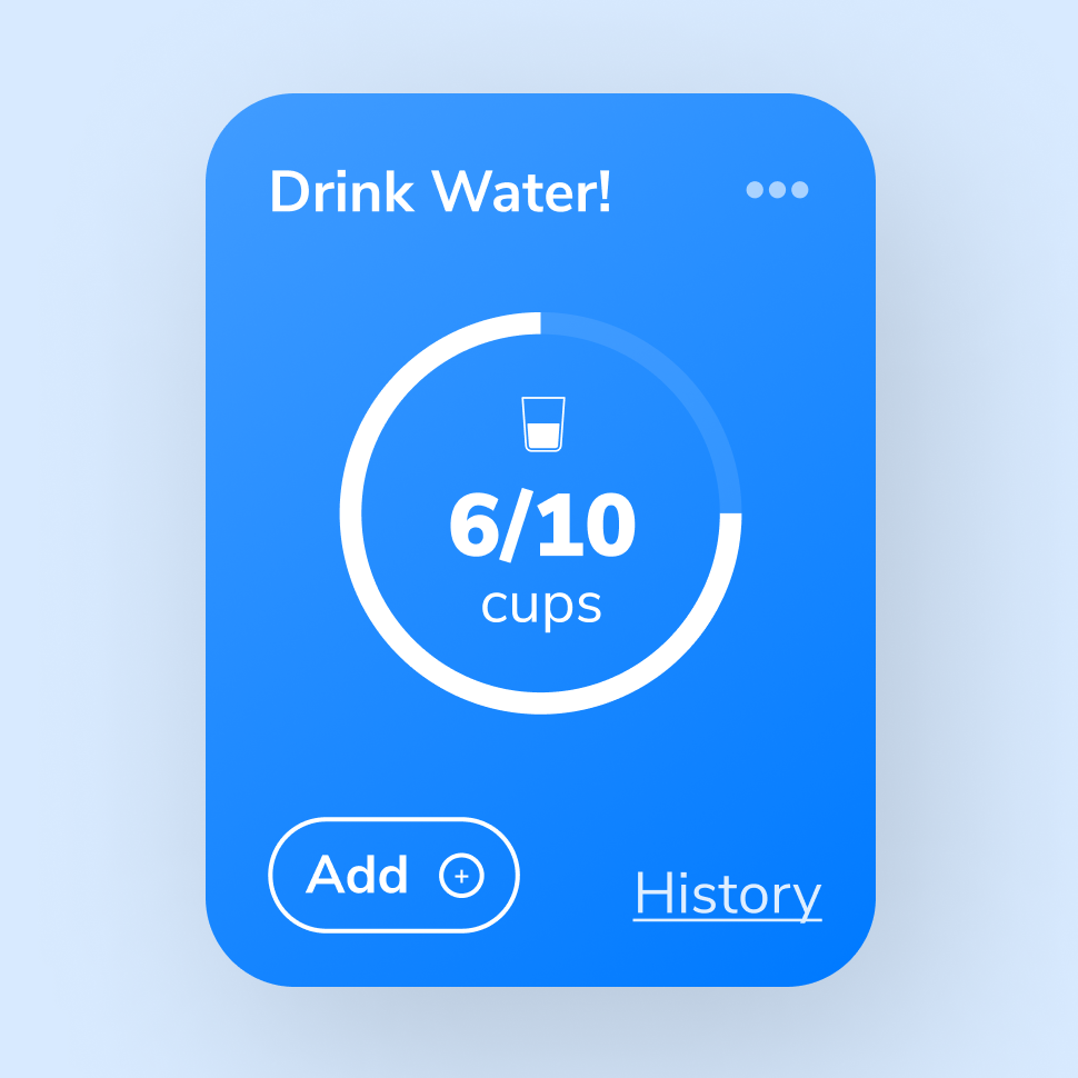 Screenshot of TaskTree Counter Widget